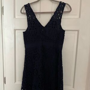 NWOT Banana Republic navy lace dress,8P